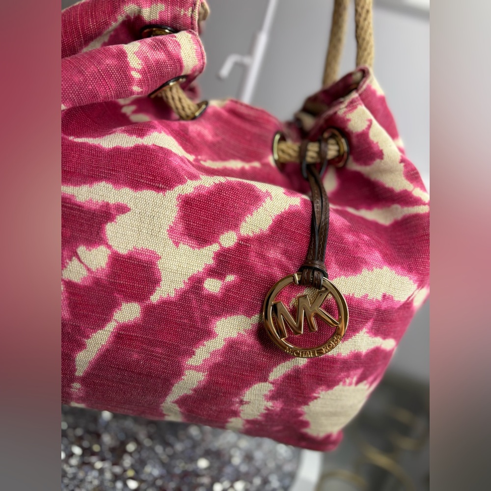 Michael Kors Marina large tie-dye canvas tote EUC - Picture 3 of 13